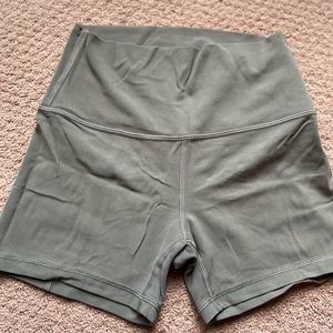 Lululemon align shorts 6” inseam color grey sage size 6